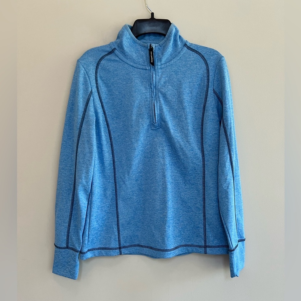 Vineyard Vines Palmetto Quarter-Zip Performance Pullover in Ocean Breeze Blue, S - Picture 2 of 10